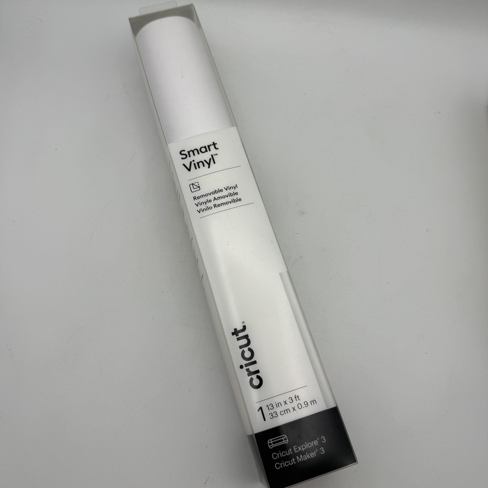 Cricut Smart Vinyl Removable 13in x 3ft White Matte Finish Roll